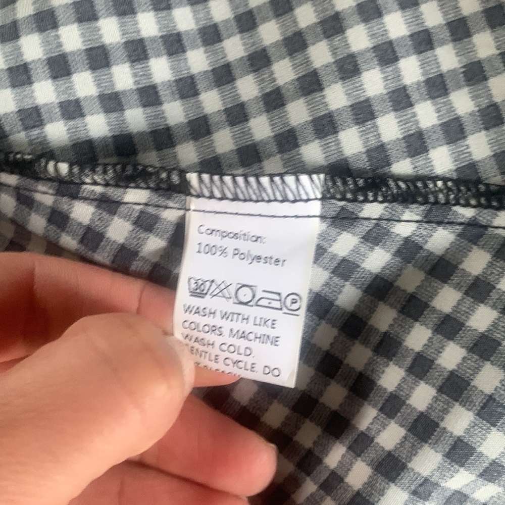 Shein Gingham Print Shirt Dress Without Belt size 4 modesty‎ classic elegant - Picture 12 of 14